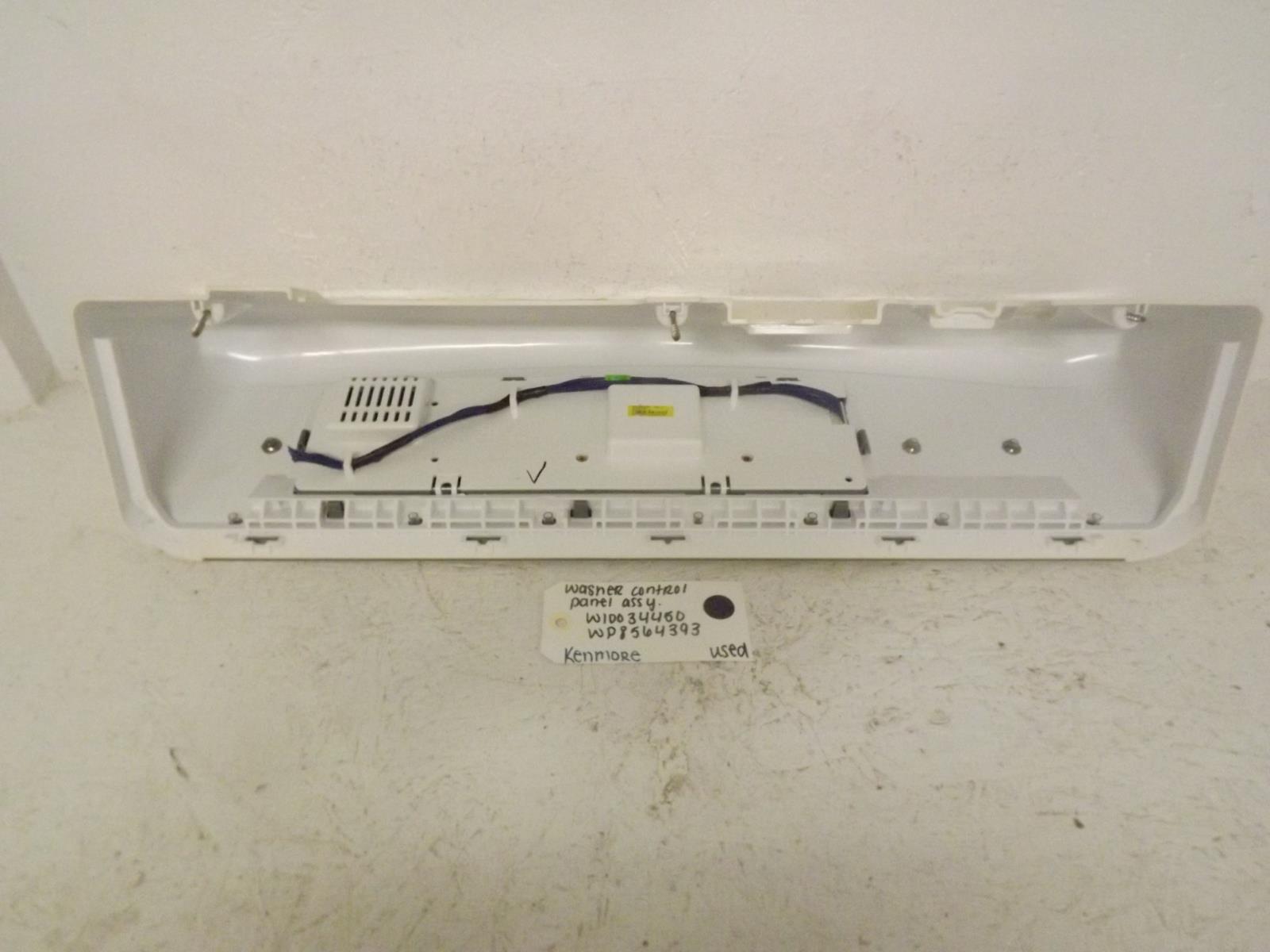 Kenmore Washer W10024450 WP8564393 Control Panel Assembly Used Kenmore Washer W10024450 WP8564393 Control Panel Assembly Used